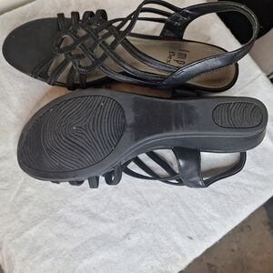 Elegant Black Strappy Sandals